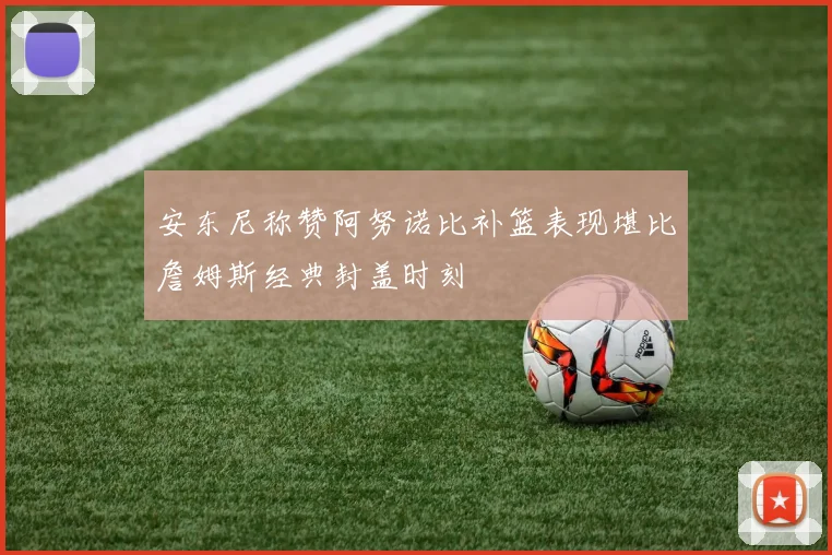安东尼称赞阿努诺比补篮表现堪比詹姆斯经典封盖时刻